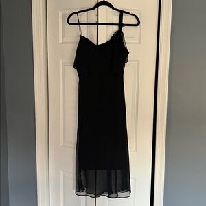 Younique Black Dress with Sheer Detail